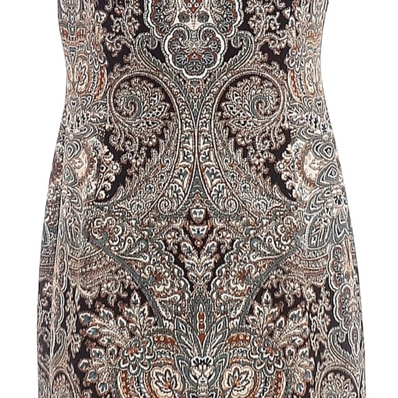 Studio One New York Paisley Sheath A line dress - size 6 - Picture 7 of 7